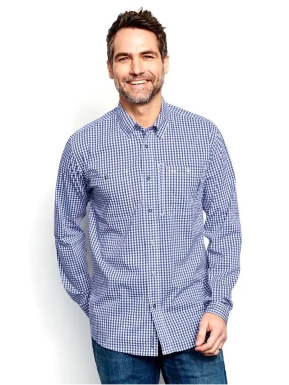 Orvis River Guide 2.0 Ling Sleeve Shirt  Ocean Blue